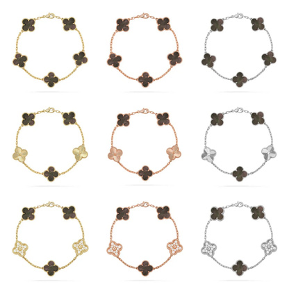 [⭐Mova] CLOVER 5 MOTIF GRAY MOP BRACELET COLLECTION