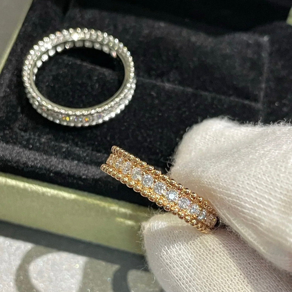 [⭐Mova]PERLEE DIAMOND ROSE GOLD RING