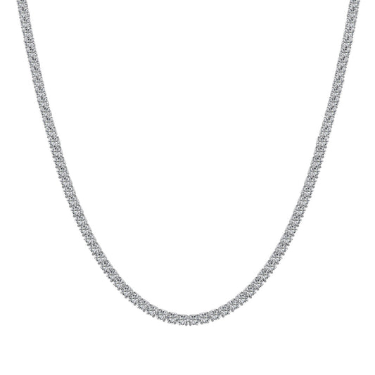 [⭐Mova Jewelry]Delicate Round Shape Tennis Necklace