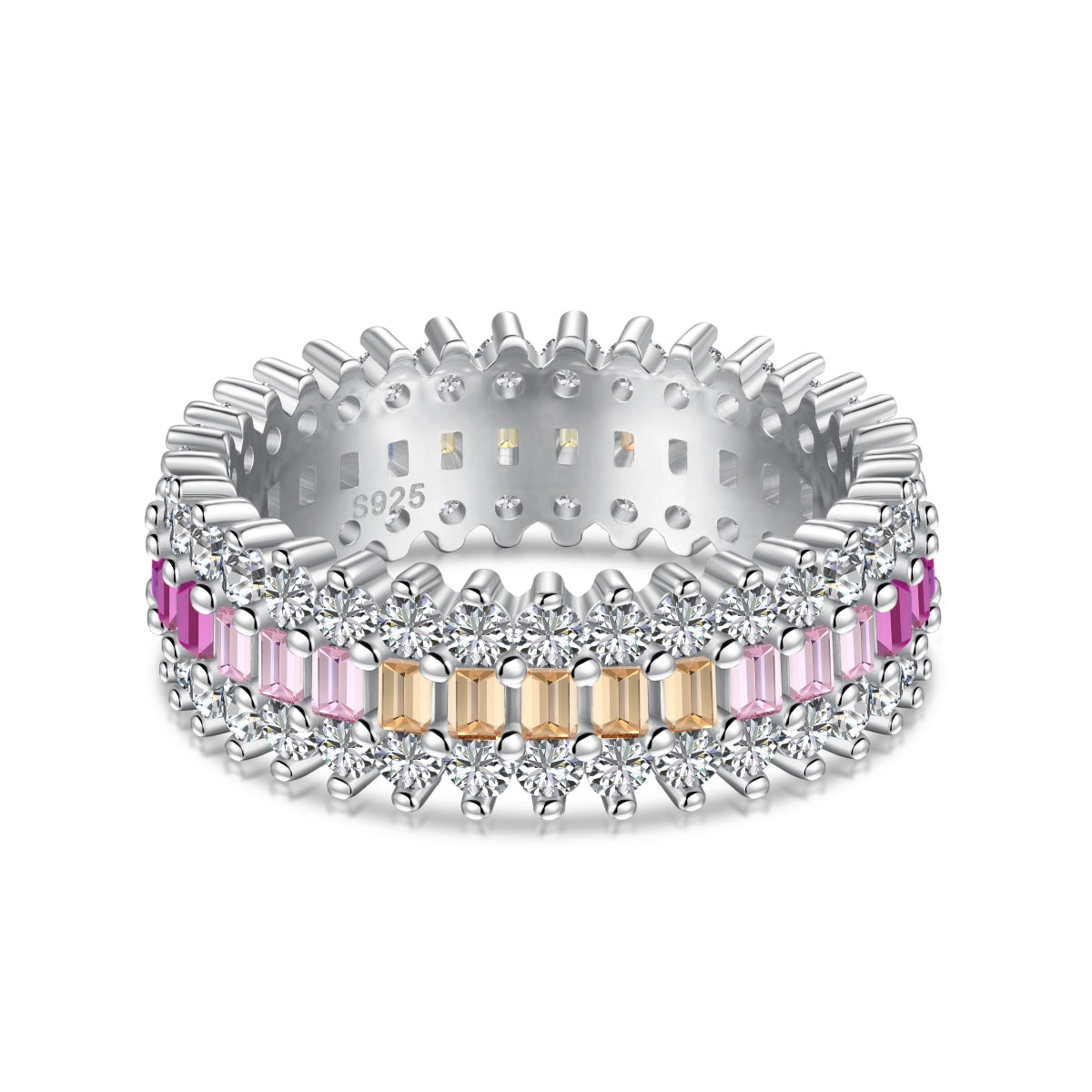 [⭐Mova Jewelry]Ornate Colorful Radiant Cut Daily Ring