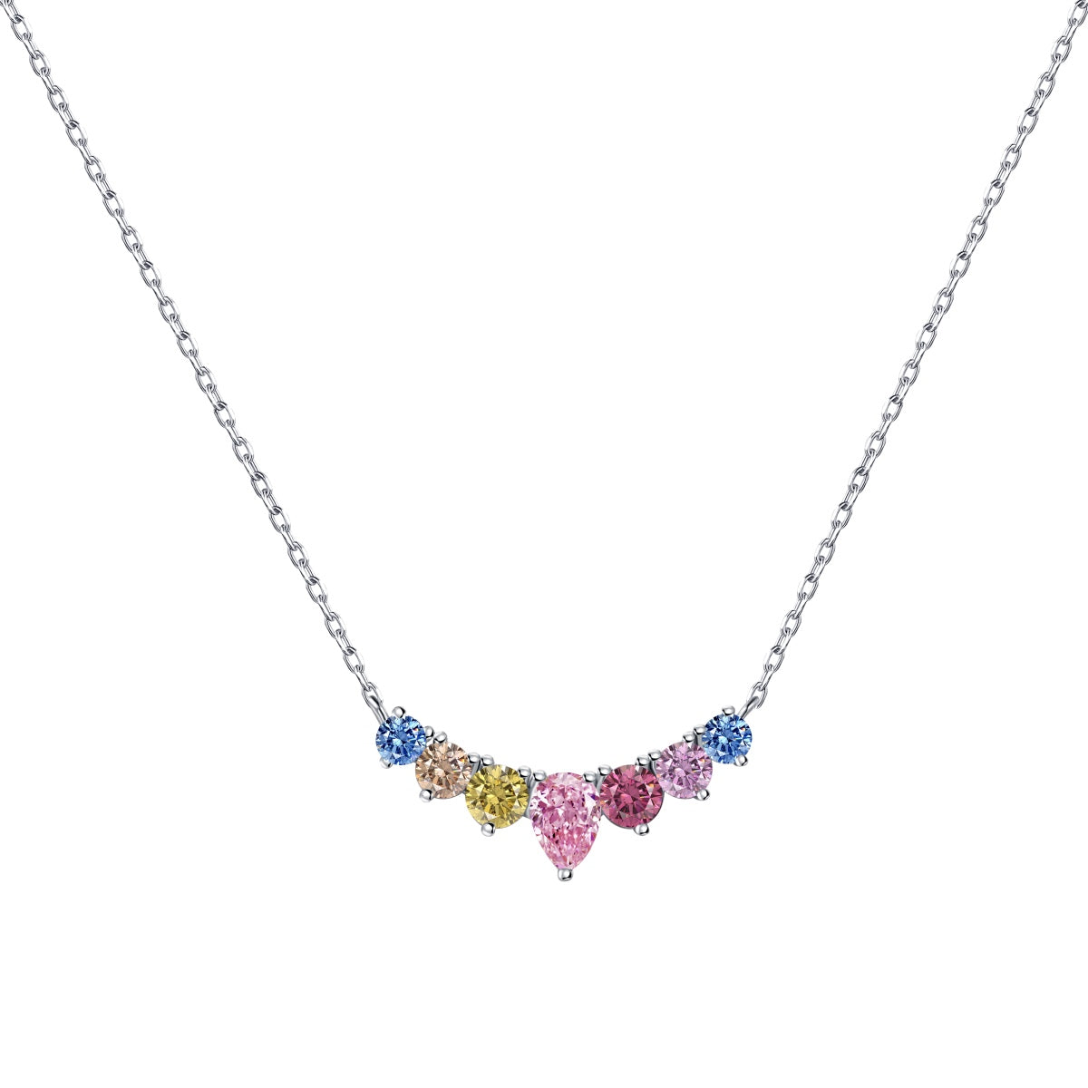 [⭐Mova Jewelry]Dainty Colorful Heart Necklace