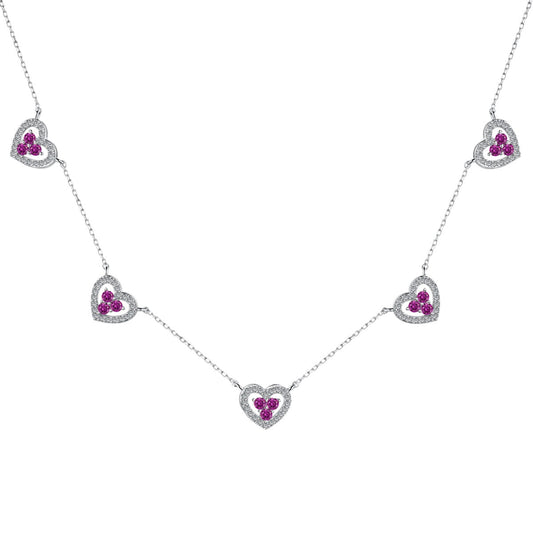 [⭐Mova Jewelry]⭐Movaling Five Heart Necklace
