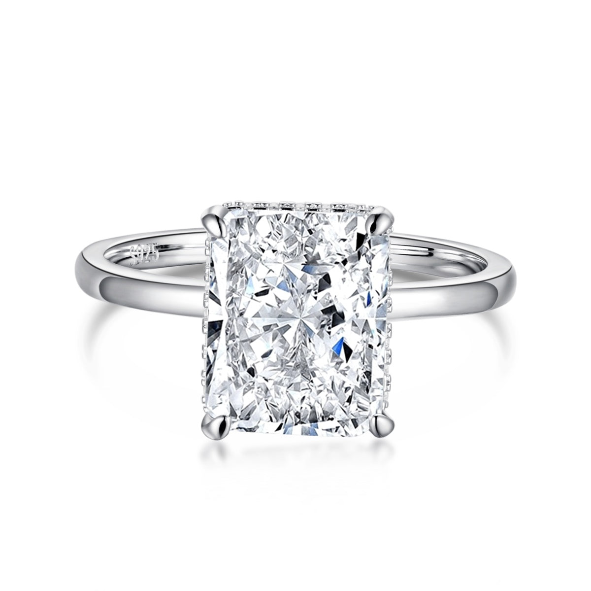 [⭐Mova Jewelry]4.0 Carat Ornate Enchanting Radiand Cut Banquet Ring