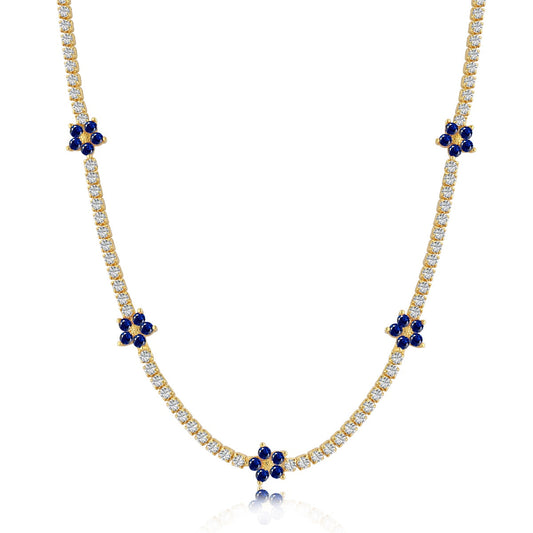 [⭐Mova Jewelry]Luxurious Colorful Flower Tennis Necklace