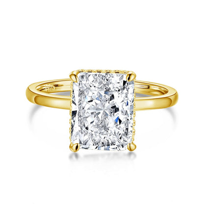 [⭐Mova Jewelry]4.0 Carat Ornate Enchanting Radiand Cut Banquet Ring