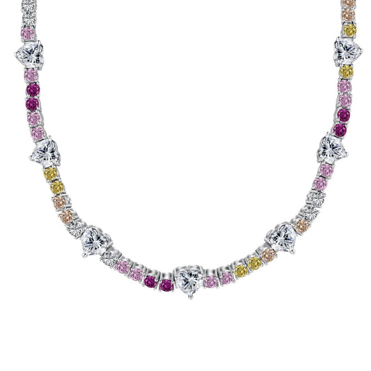 [⭐Mova Jewelry]Delicate Colorful Rainbow Tennis Chain