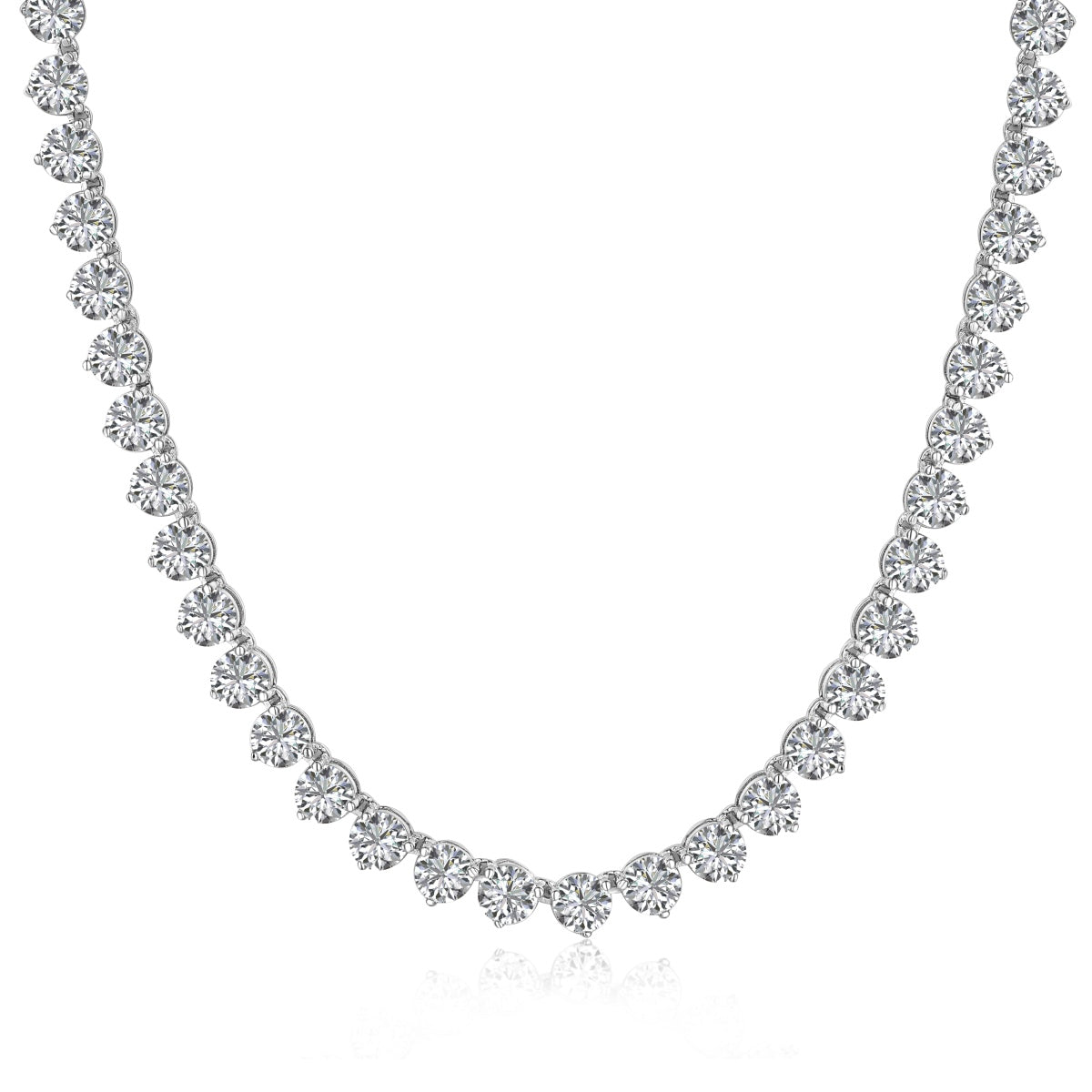 [⭐Mova Jewelry]Ornate Heart Cut Tennis Necklace
