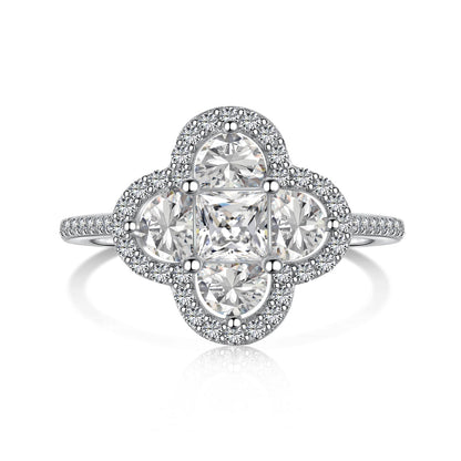[⭐Mova Jewelry]Luxurious Eternity Flower Shape Banquet Ring