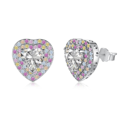 [⭐Mova Jewelry]Dazzling Heart Shape Lover Earrings