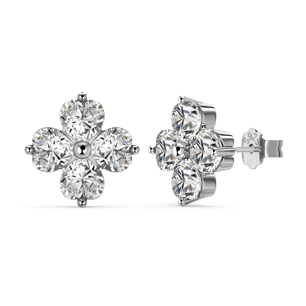 [⭐Mova Jewelry]Four-Leaf Clover Ball Earrings