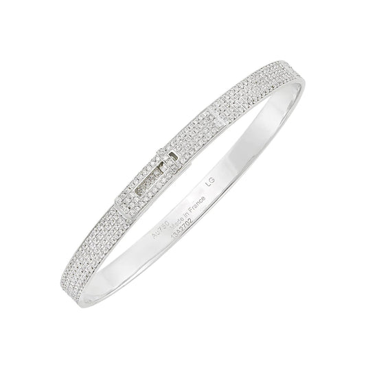 [⭐Mova]HM KELLY BRACELET IN SILVER AND FULL PAVE DIAMOND
