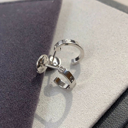 [⭐Mova]LOVE EARRINGS 2.65MM SILVER