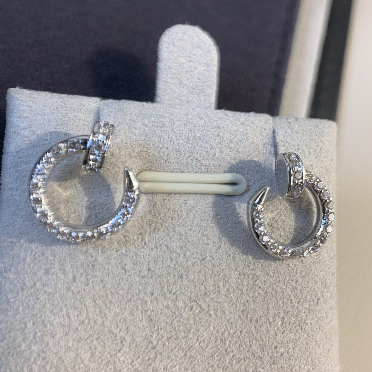 [⭐Mova]JUSTE EARRINGS SILVER DIAMONDS