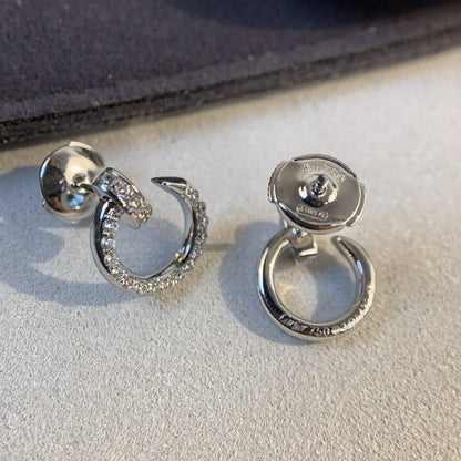 [⭐Mova]JUSTE EARRINGS SILVER DIAMONDS