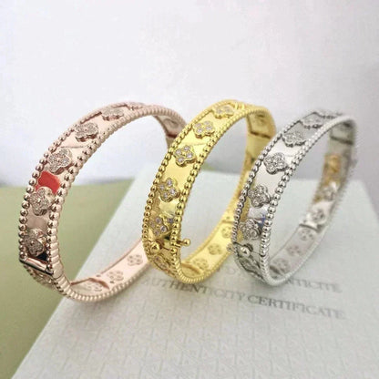 [⭐Mova]CLOVER BRACELET 8MM DIAMONDS
