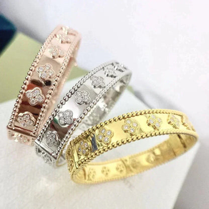 [⭐Mova]CLOVER BRACELET 8MM DIAMONDS