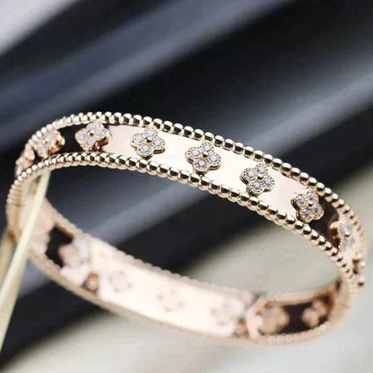 [⭐Mova]CLOVER BRACELET 8MM DIAMONDS