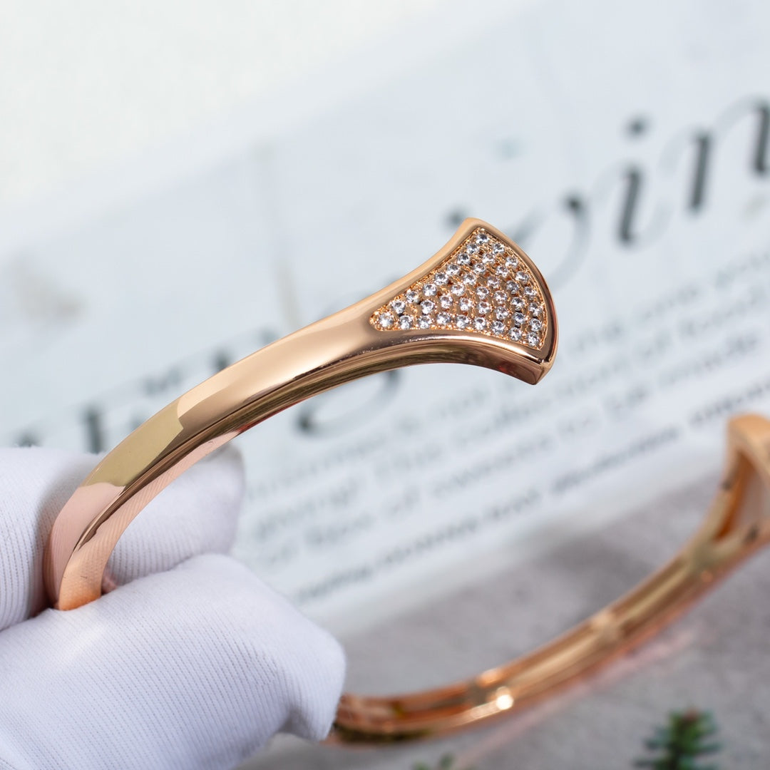 [⭐Mova]DREAM BRACELET OPEN PINK GOLD MOP DIAMOND