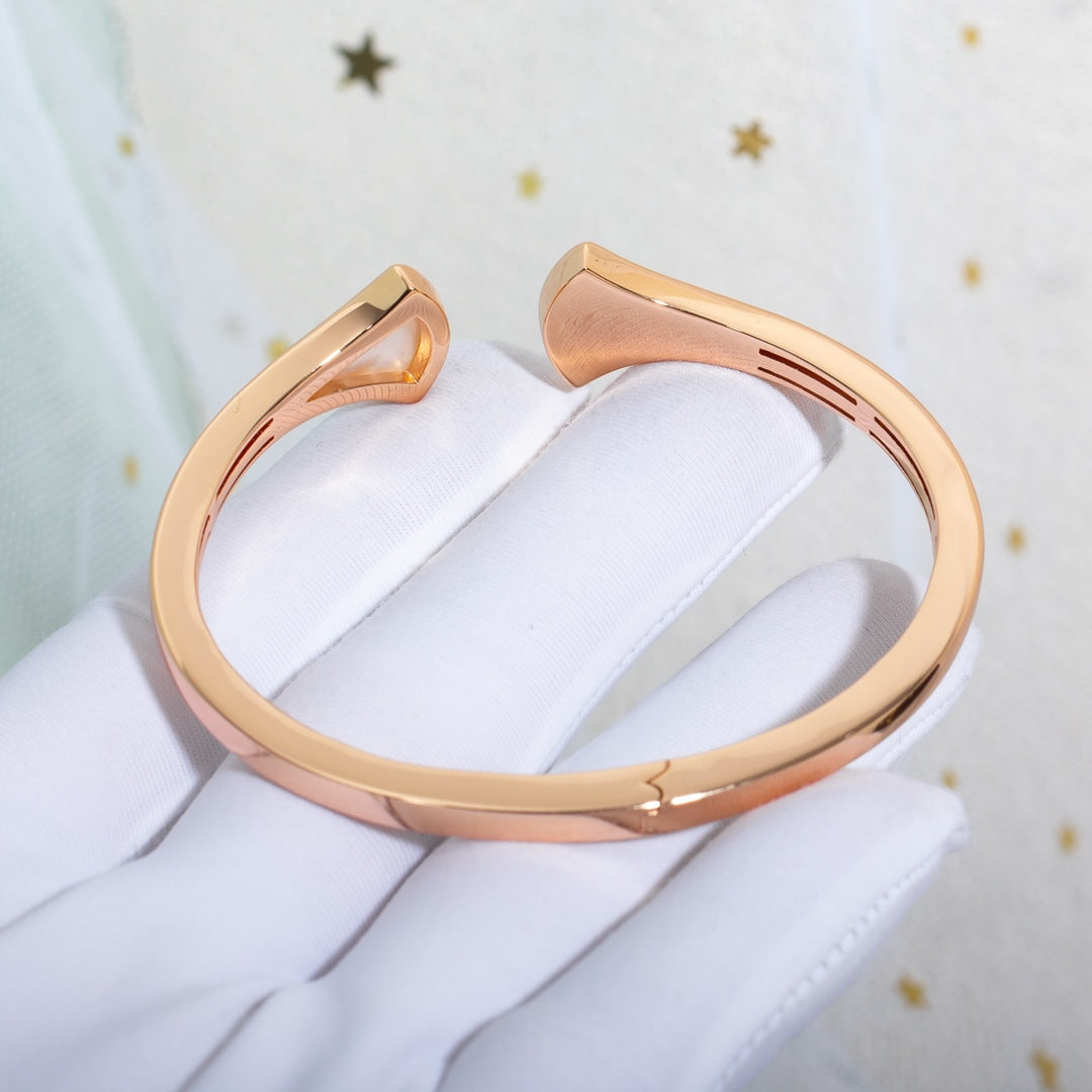 [⭐Mova]DREAM BRACELET OPEN PINK GOLD MOP DIAMOND