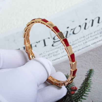 [⭐Mova]SERPENTI BRACELET PINK GOLD RUBELLITE