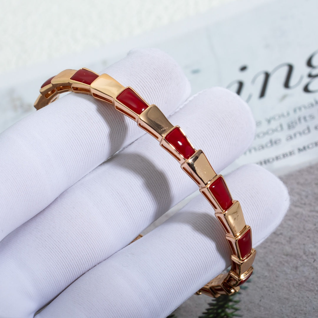 [⭐Mova]SERPENTI BRACELET PINK GOLD RUBELLITE