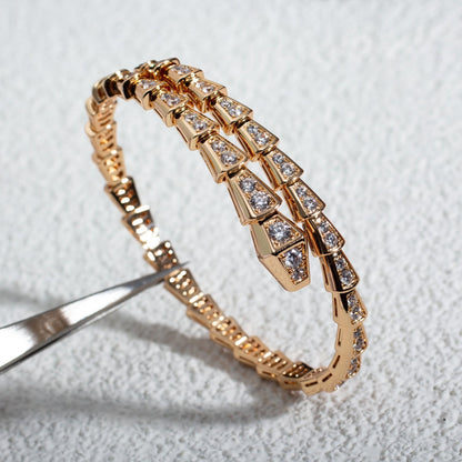 [⭐Mova]SERPENTI BRACELET 6.8MM PINK GOLD DIAMOND