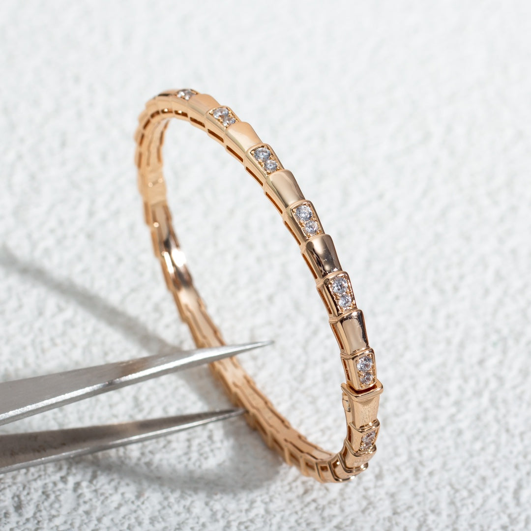 [⭐Mova]SERPENTI BRACELET PINK GOLD DIAMOND
