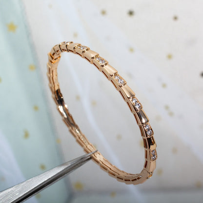 [⭐Mova]SERPENTI BRACELET PINK GOLD DIAMOND
