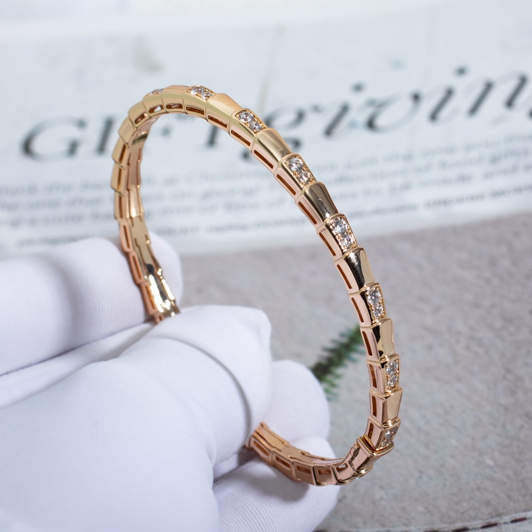 [⭐Mova]SERPENTI BRACELET PINK GOLD DIAMOND