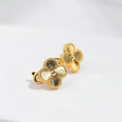 [⭐Mova]CLOVER MEDIUM 1 MOTIFS LASER EARRINGS