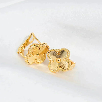 [⭐Mova]CLOVER MEDIUM 1 MOTIFS LASER EARRINGS