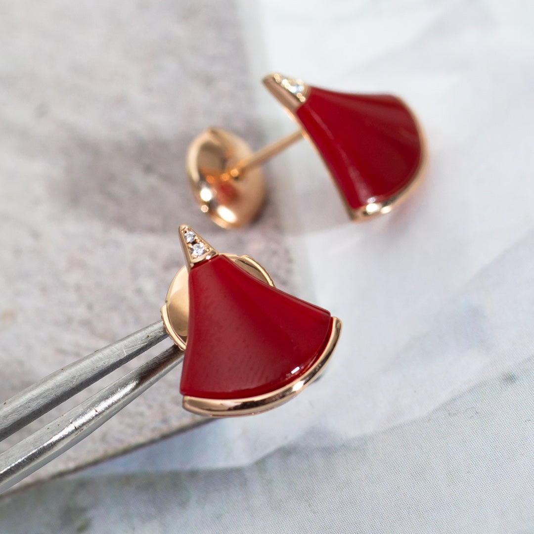 [⭐Mova]DIVAS DREAM EARRINGS PINK GOLD
