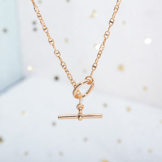 [⭐Mova]ECHAPPEE NECKLACE PINK GOLD