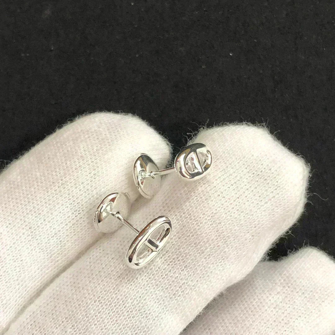 [⭐Mova]CHAINE SMALL EARRINGS GOLD AND SILVER