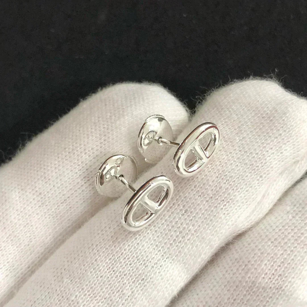 [⭐Mova]CHAINE SMALL EARRINGS GOLD AND SILVER