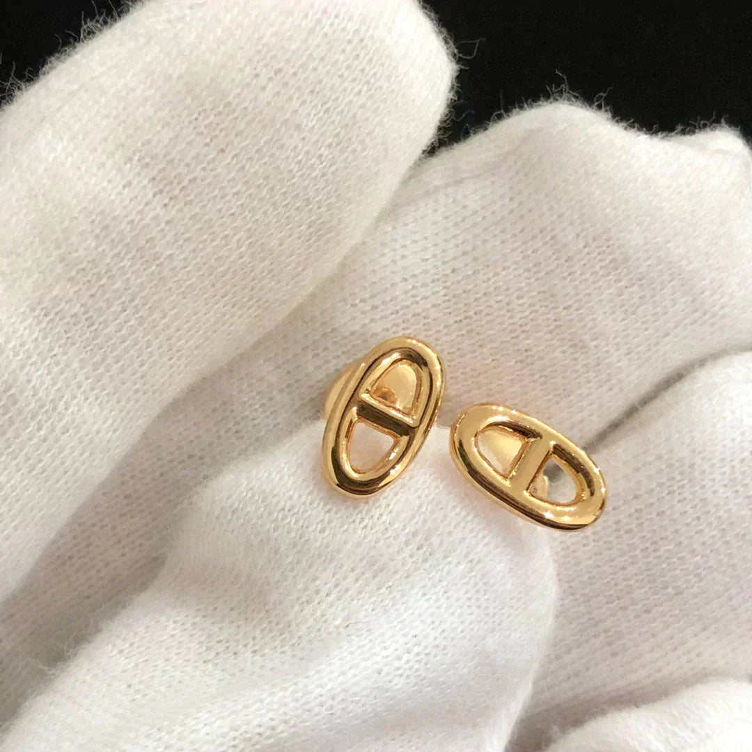 [⭐Mova]CHAINE SMALL EARRINGS GOLD AND SILVER