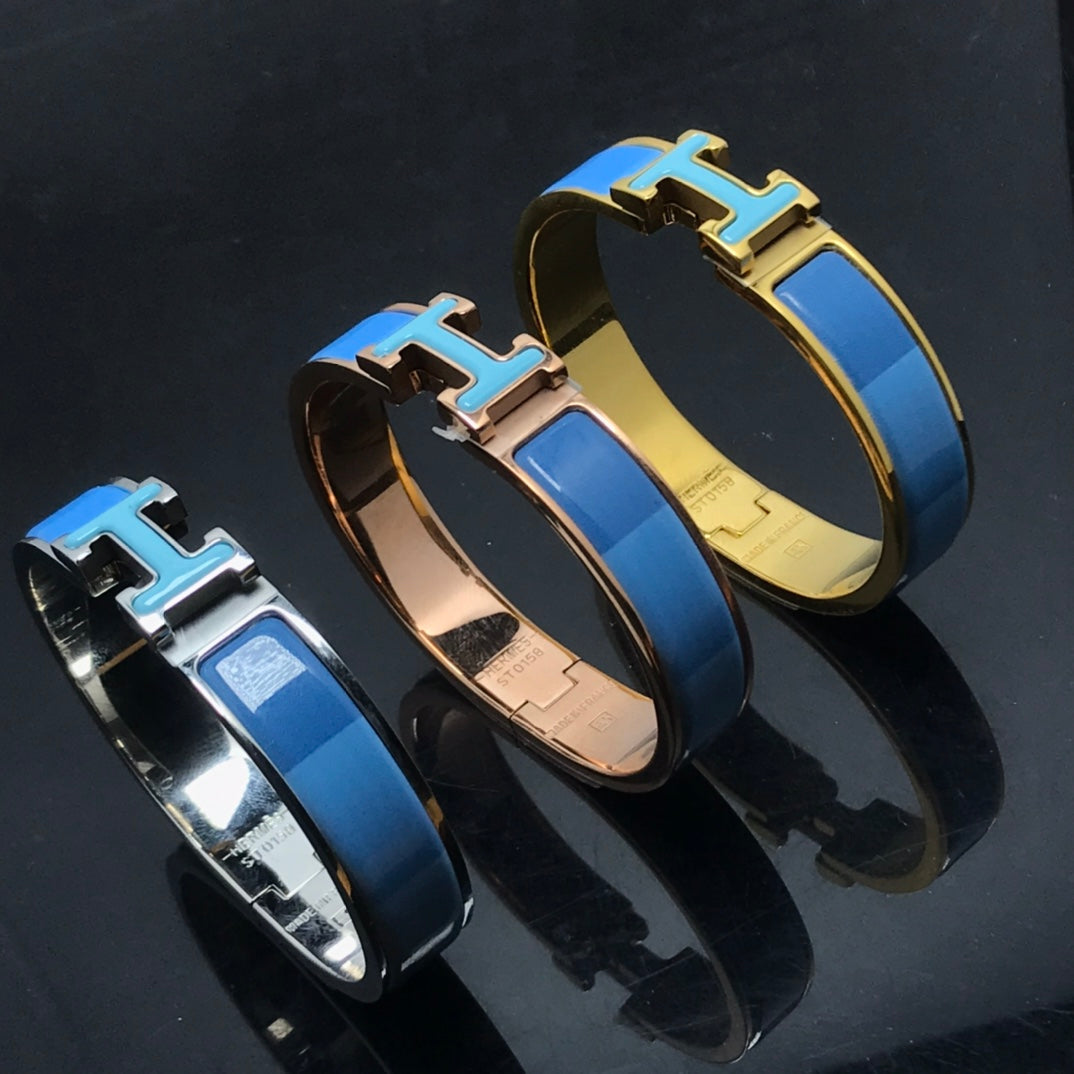 [⭐Mova]H BRACELET BLUE RAINBOW CERAMIC