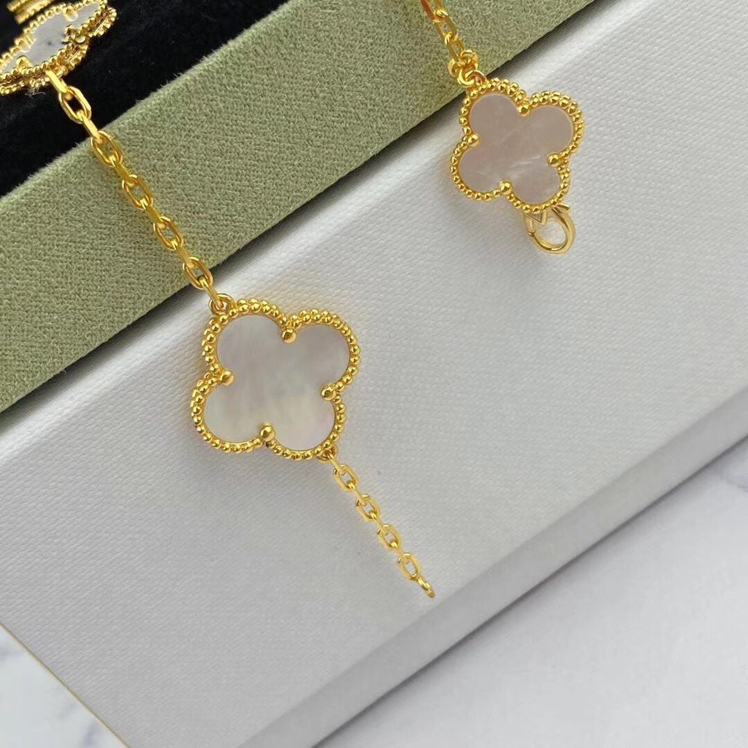 [⭐Mova]MAGIC CLOVER MOP GOLD BRACELET 5 MOTIFS