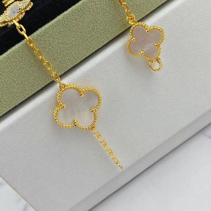 [⭐Mova]MAGIC CLOVER MOP GOLD BRACELET 5 MOTIFS