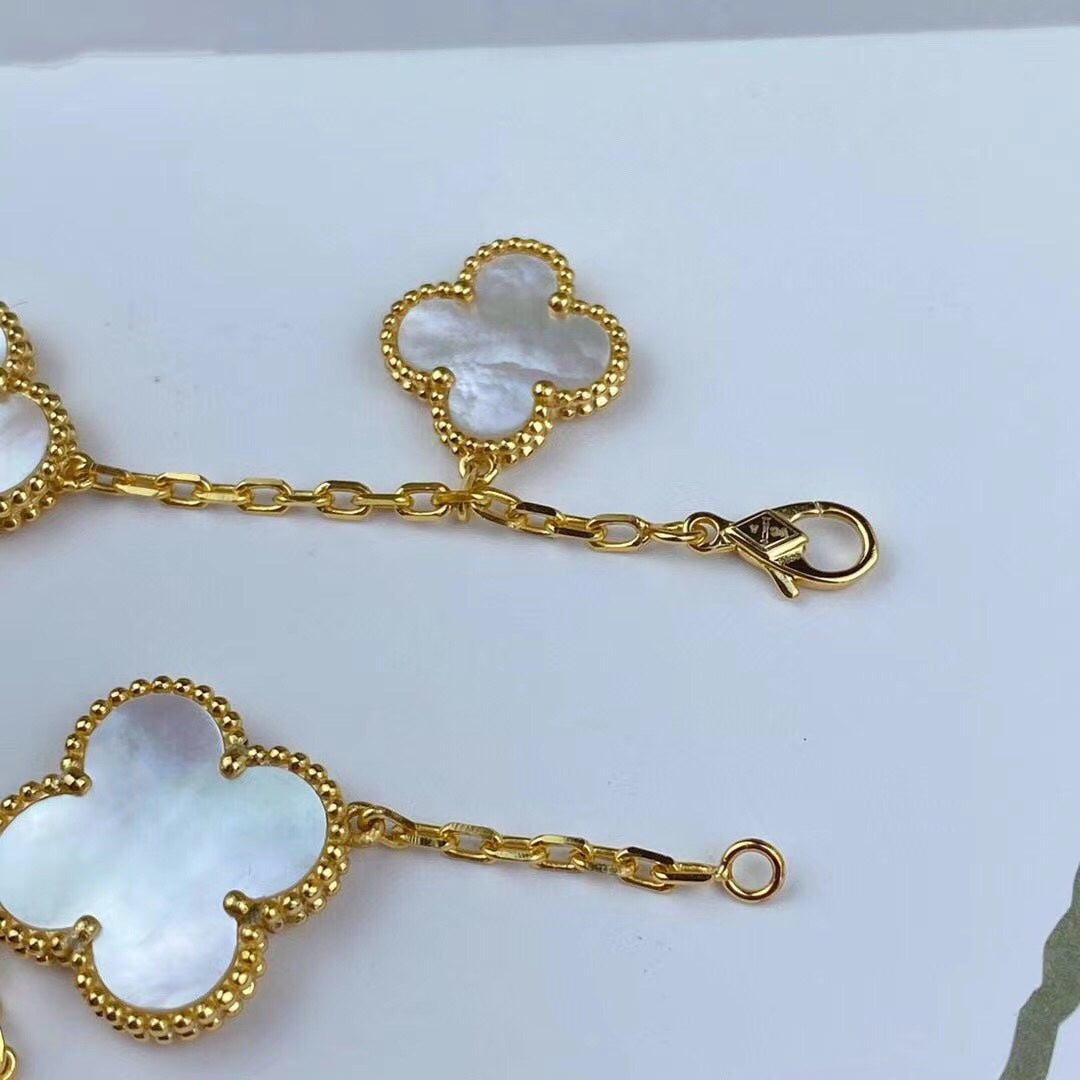 [⭐Mova]MAGIC CLOVER MOP GOLD BRACELET 5 MOTIFS