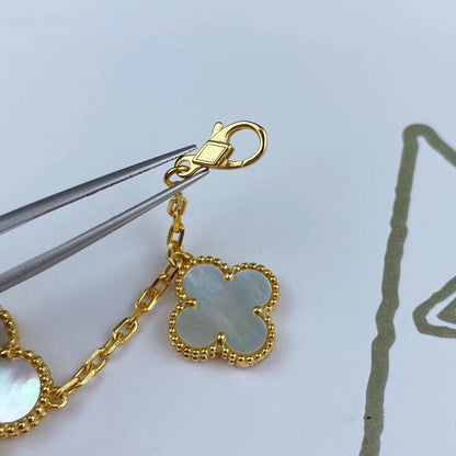 [⭐Mova]MAGIC CLOVER MOP GOLD BRACELET 5 MOTIFS