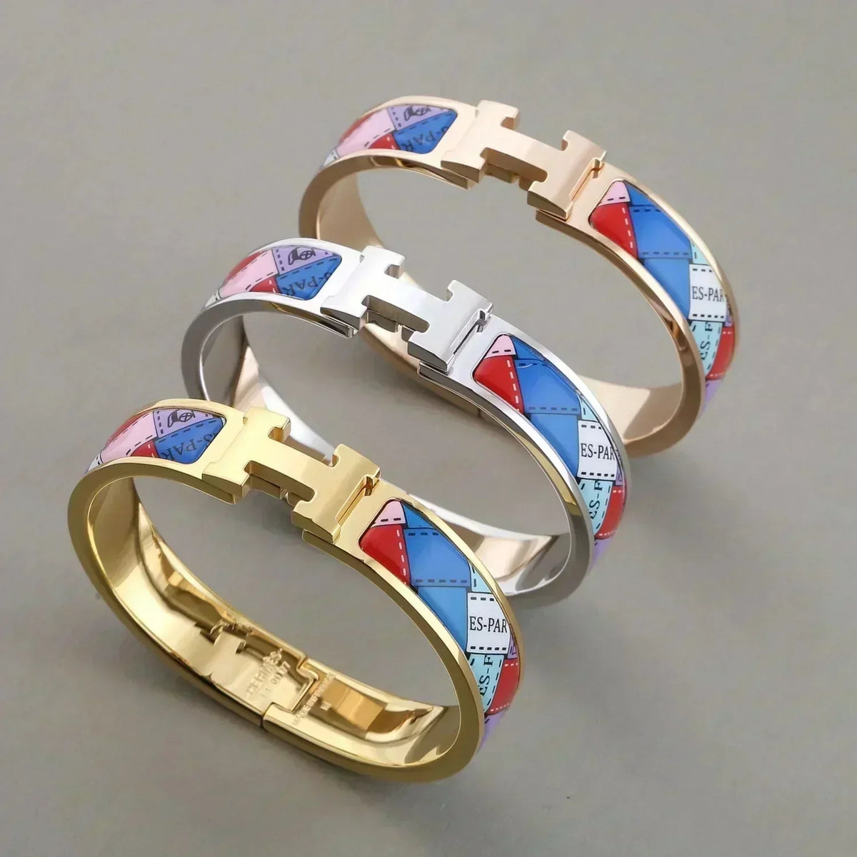 [⭐Mova]H BRACELET DOTTED BORDER 12MM