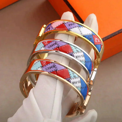 [⭐Mova]H BRACELET DOTTED BORDER 12MM