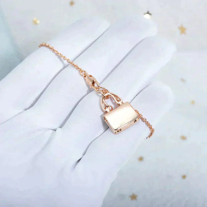 [⭐Mova]AMULETTE PEDANT ROSE GOLD NECKLACE