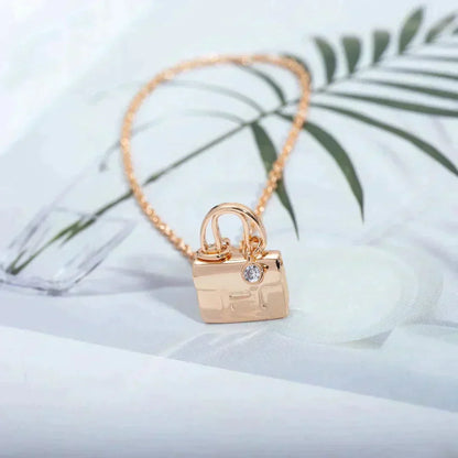 [⭐Mova]AMULETTE PEDANT ROSE GOLD NECKLACE