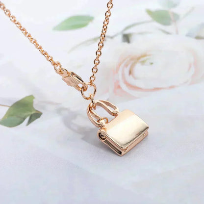 [⭐Mova]AMULETTE PEDANT ROSE GOLD NECKLACE