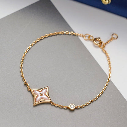 [⭐Mova]STAR 1 DIAMOND PINK GOLD BRACELET