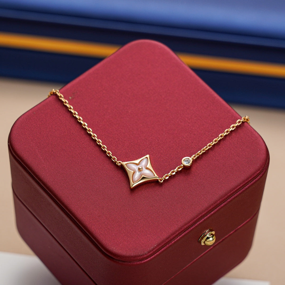 [⭐Mova]STAR 1 DIAMOND PINK GOLD BRACELET