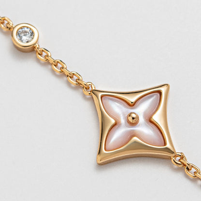 [⭐Mova]STAR 1 DIAMOND PINK GOLD BRACELET