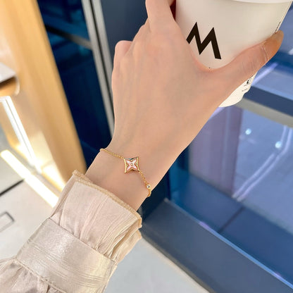 [⭐Mova]STAR 1 DIAMOND PINK GOLD BRACELET